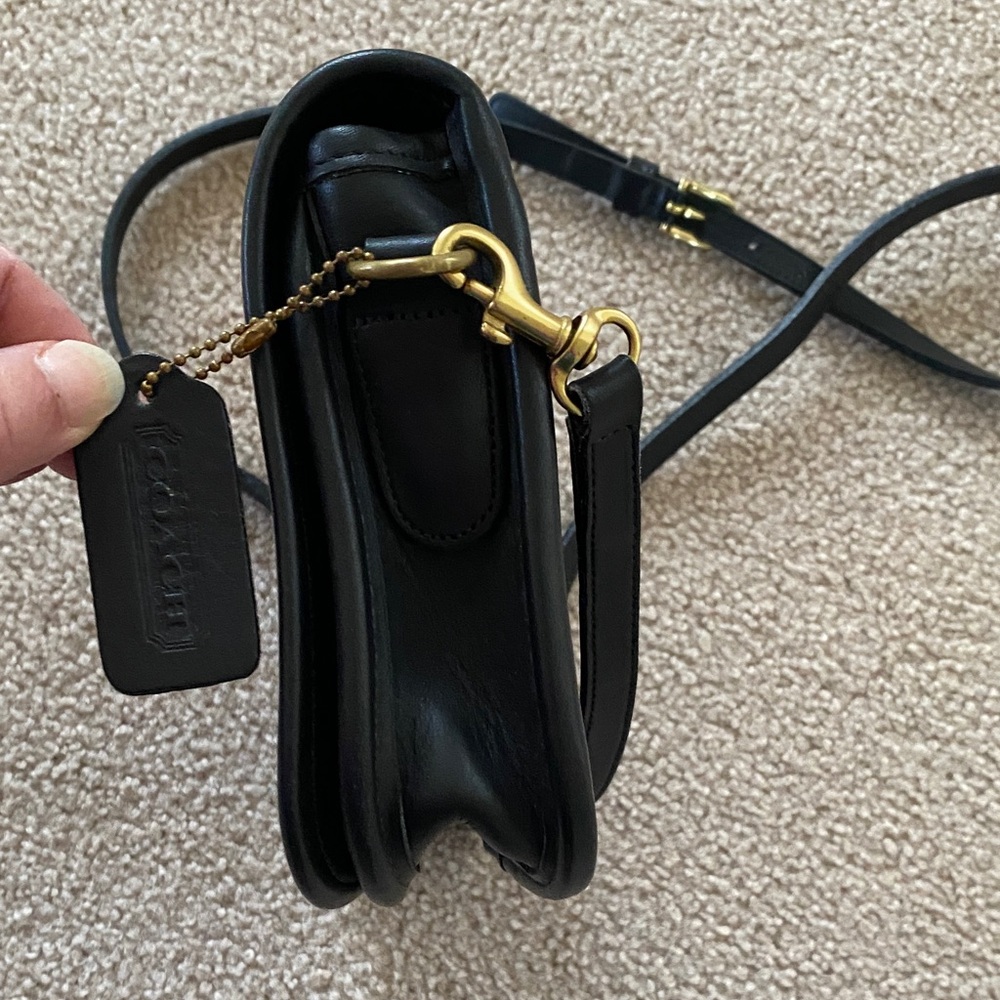 Coach Black Penny Crossbody Bag Vintage - Picture 7 of 9